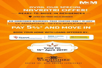 Pay 5% & move in at M3M Woodshire in Gurgaon